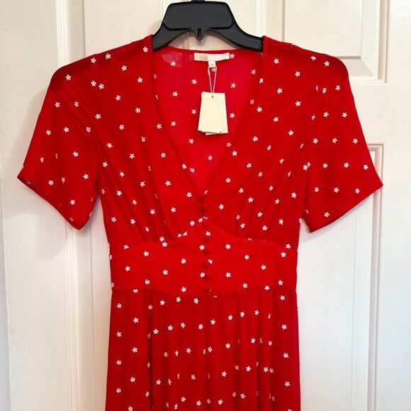 Maje Raola floral-embroidered dress /SIZE 36 (U.S. Small) - Picture 3 of 14